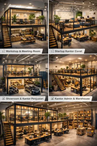 Mezzanine Ruang Kantor di Cilodong